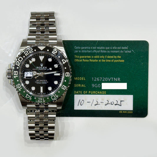 Rolex GMT-Master II 40mm Sprite Dial 126720VTNR (2025)