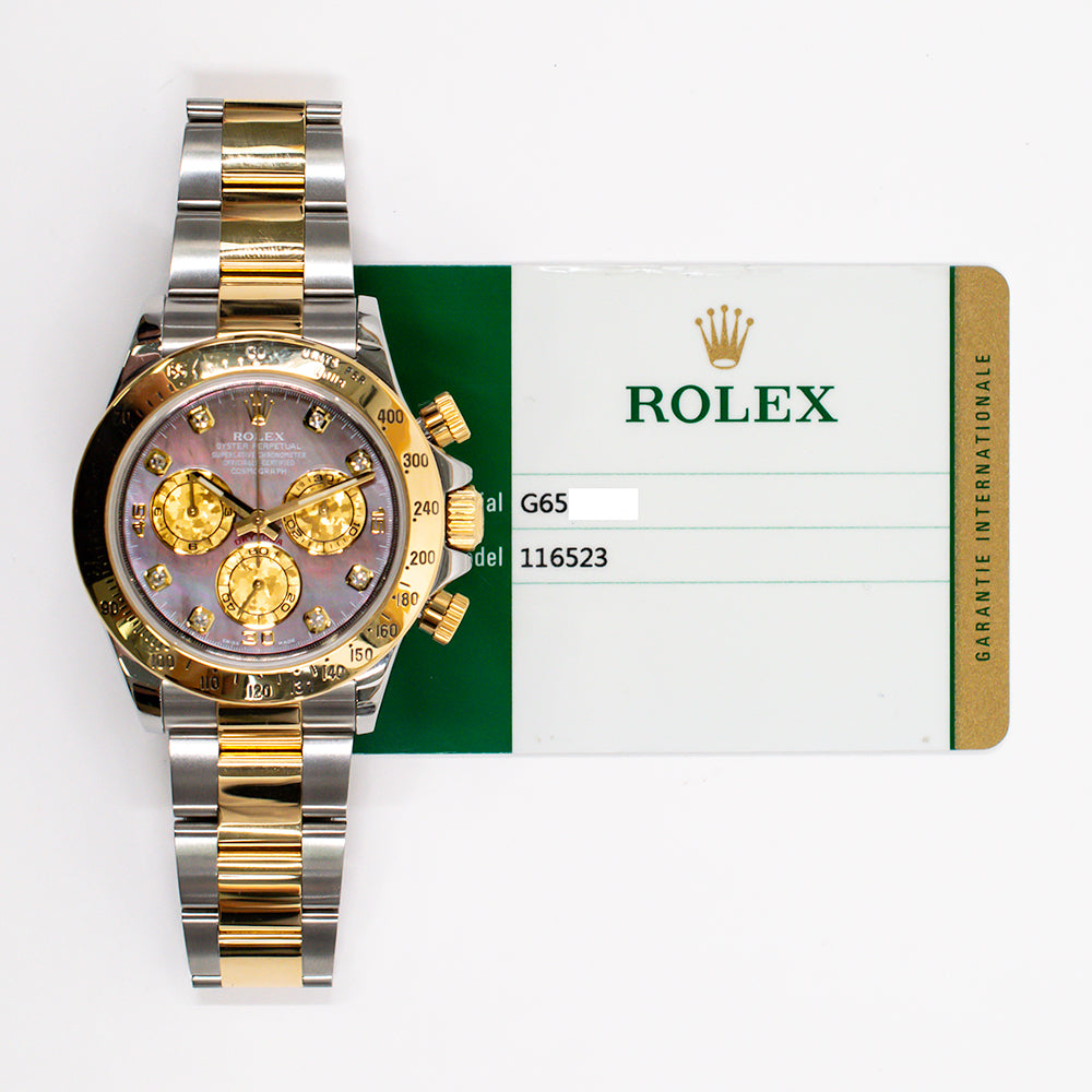 Rolex Daytona Black Mop Diamond Dial 116523NG (2016)