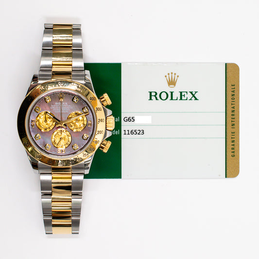 Rolex Daytona Black Mop Diamond Dial 116523NG (2016)
