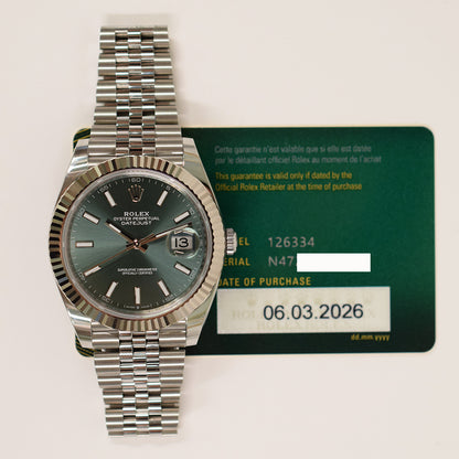 Rolex Datejust 41mm Green Dial 126334 (2026)
