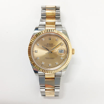 Rolex Datejust 41mm Champagne Diamond Dial 126333G (2021)