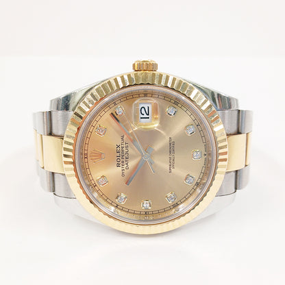 Rolex Datejust 41mm Champagne Diamond Dial 126333G (2021)