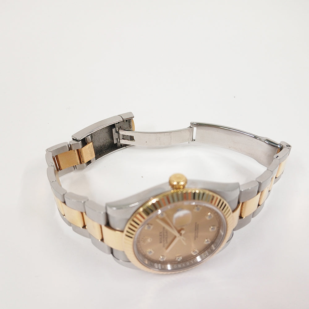 Rolex Datejust 41mm Champagne Diamond Dial 126333G (2021)