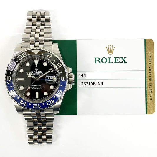 Rolex GMT-Master II "The Batman" Stainless Steel Jubilee 126710BLNR