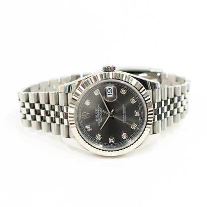 Rolex Datejust 41mm Slate Diamond Dial 126334 (2018)