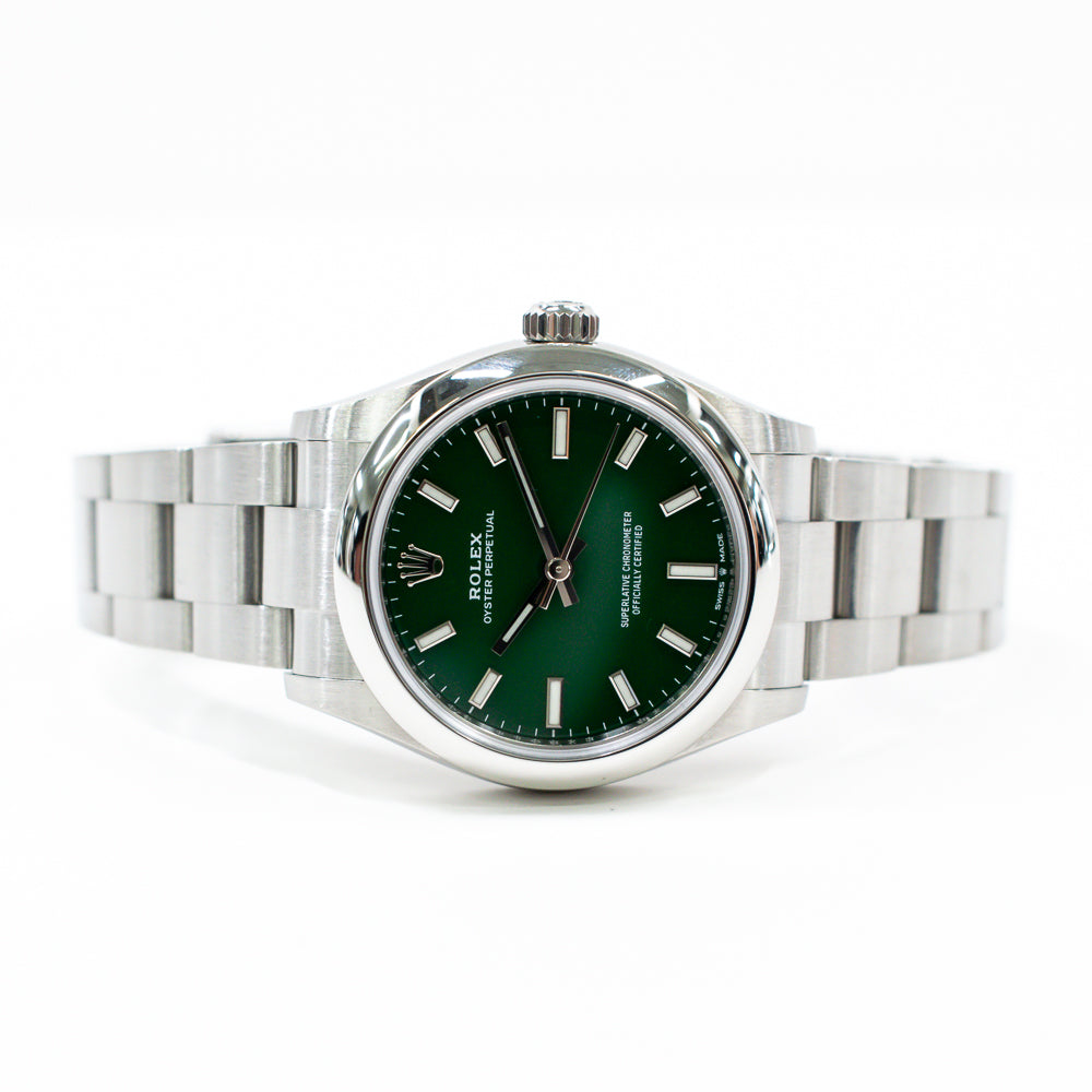 Rolex Oyster Perpetual 31mm Green Dial 277200 (2022)
