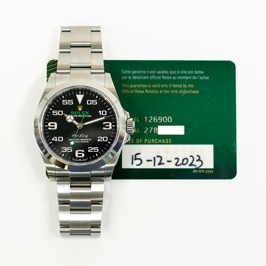 Rolex Air-King 40mm Black Dial 126900 (2023)