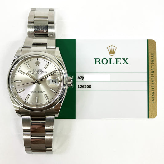 Rolex Datejust 36mm Silver Dial 126200