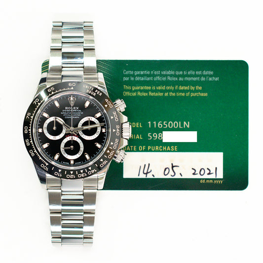 Rolex Daytona Black Dial 116500LN (2021)