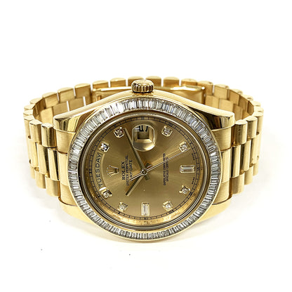 Rolex Day-Date II 40mm Champagne Diamond Dial 218398BR