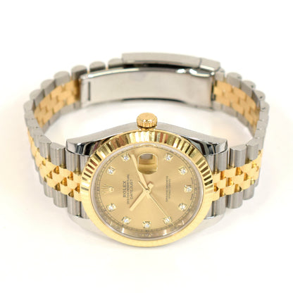 Rolex Datejust 41mm Champagne Diamond Dial 126333G (2017)