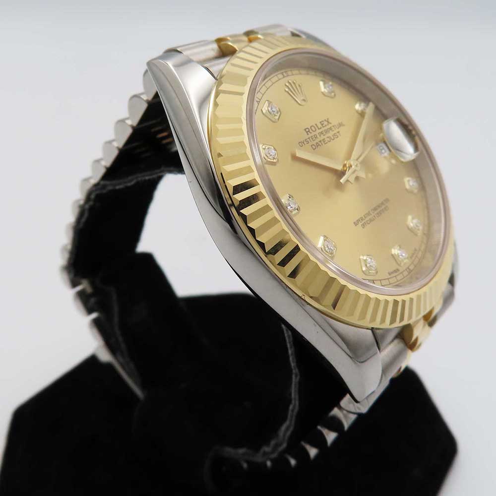 Rolex Datejust 41mm Champagne Diamond Dial 126333G (2017)