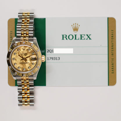 Rolex Lady-Datejust 26mm Champagne Diamond Dial 179313G (2016)
