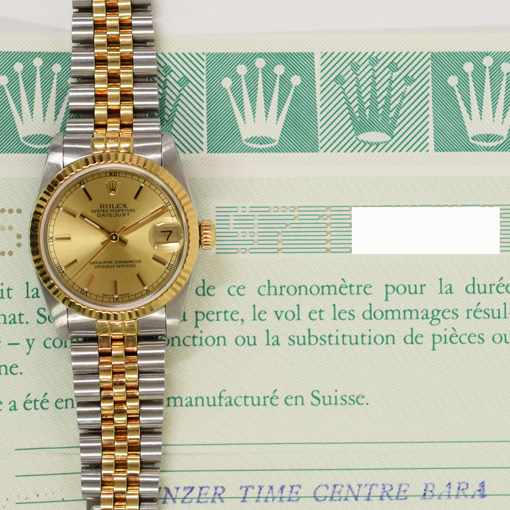 Rolex Datejust 31mm Champagne Dial 68273