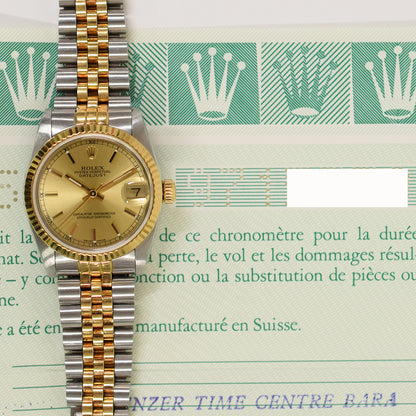 Rolex Datejust 31mm Champagne Dial 68273