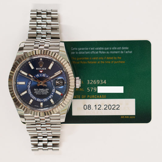 Rolex Sky-Dweller 42mm Blue Dial 326934 (2022)