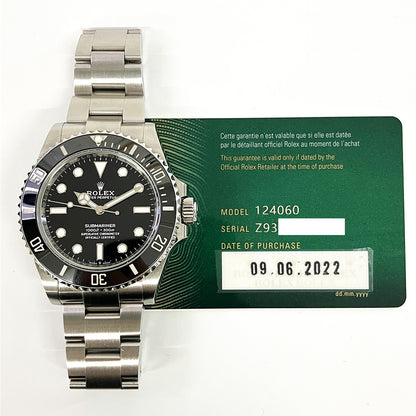 Rolex Submariner Black Dial 124060