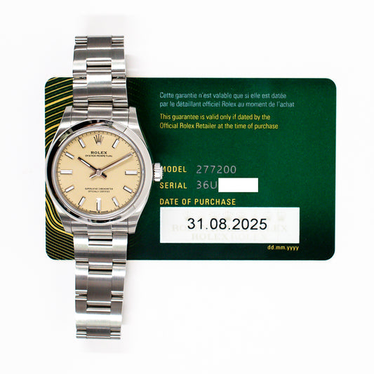 Rolex Oyster Perpetual 31mm Beige Dial 277200 (2025)