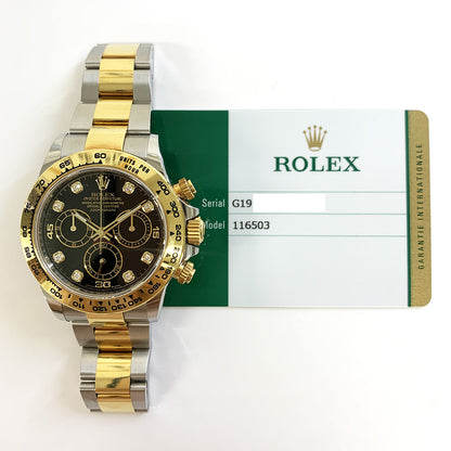 Rolex Daytona Black Diamond Dial 116503