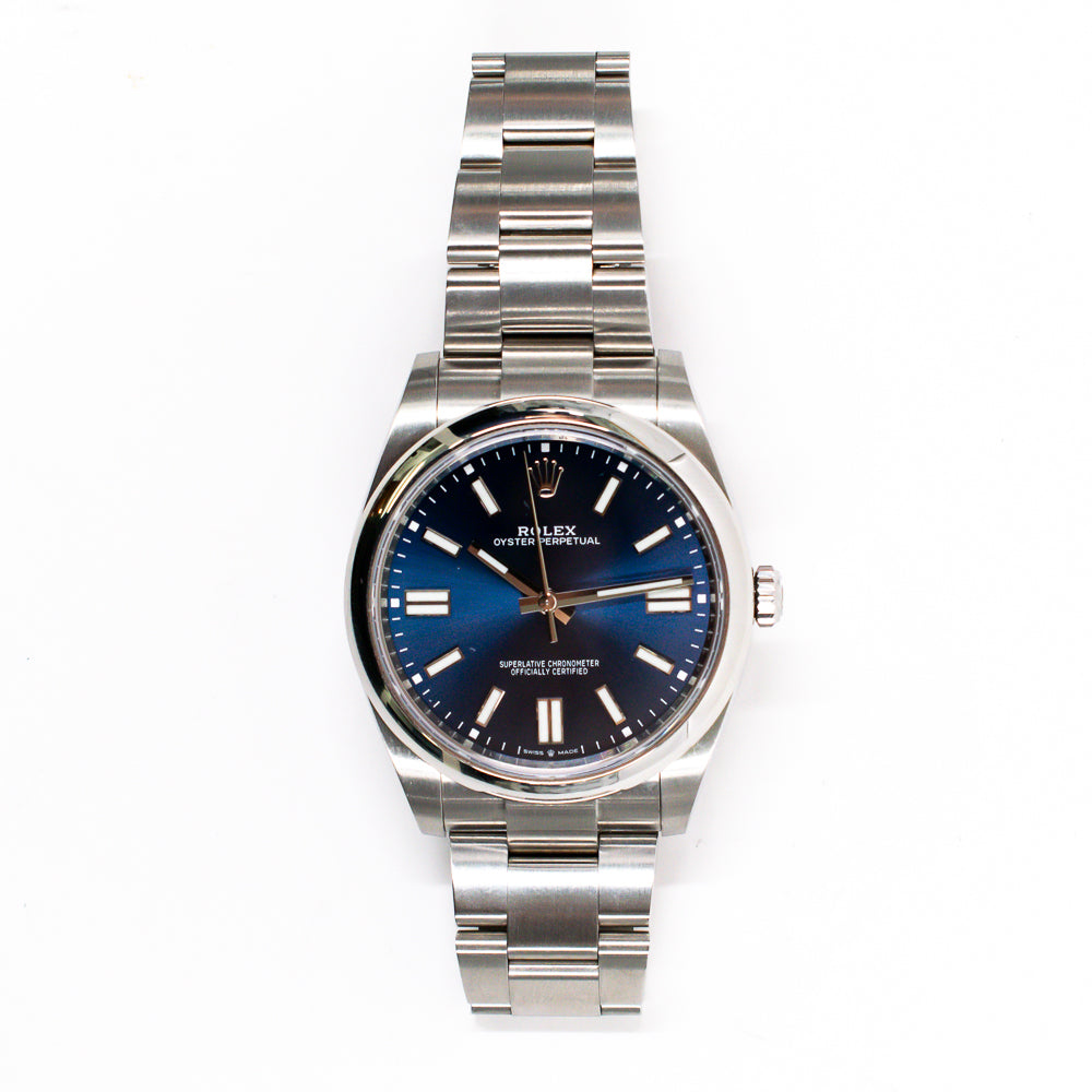 Rolex Oyster Perpetual 41mm Blue Dial 124300 (2024)