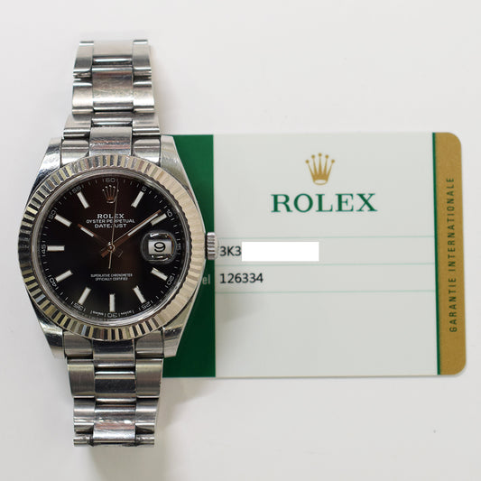 Rolex Datejust 41mm Black Dial 126334 (2018)
