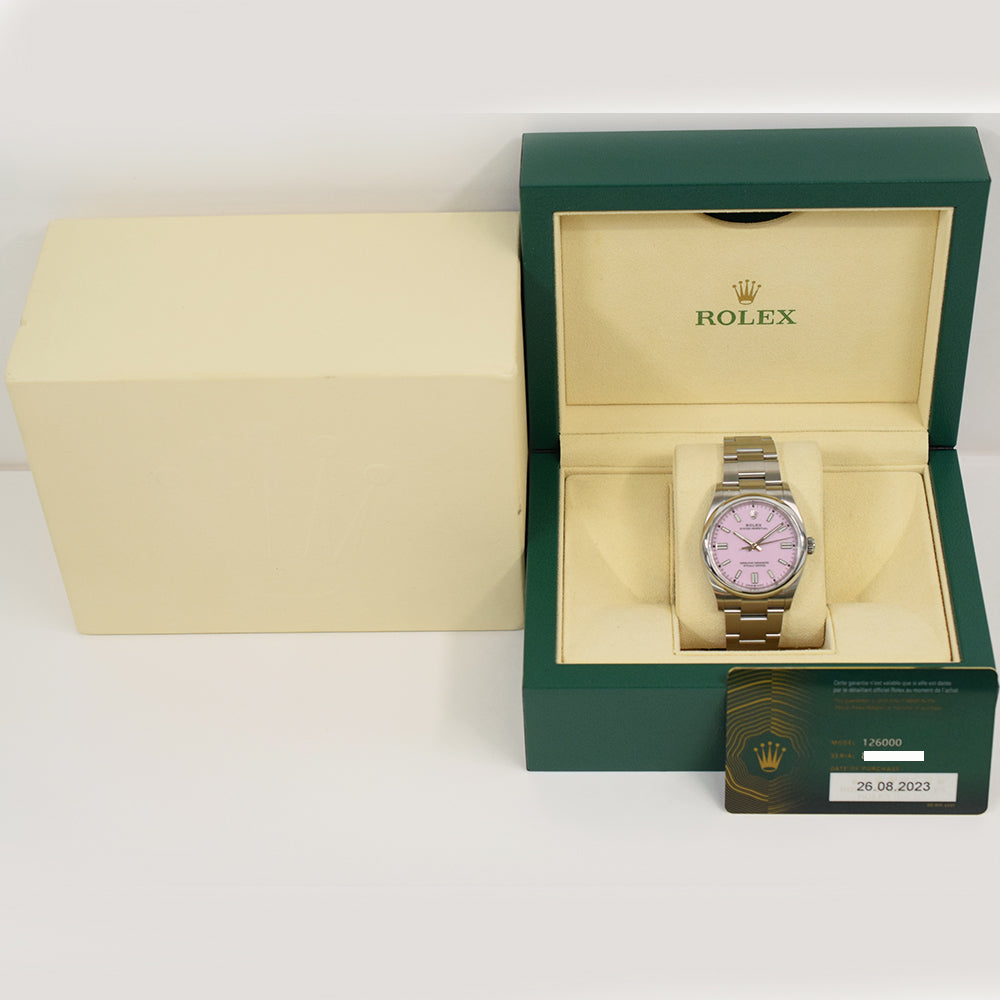 Rolex Oyster Perpetual 36mm Candy Pink Dial 126000 (2023)