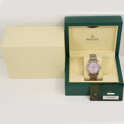 Rolex Oyster Perpetual 36mm Candy Pink Dial 126000 (2023)