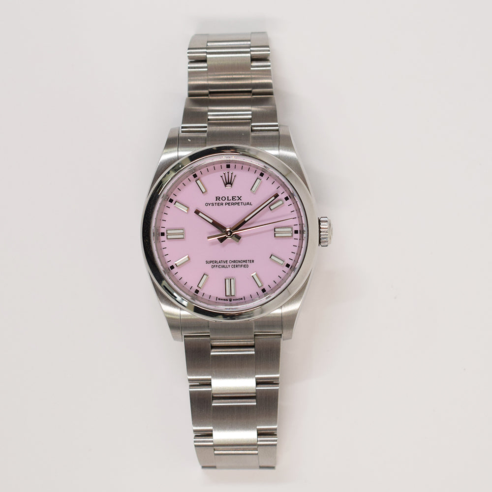Rolex Oyster Perpetual 36mm Candy Pink Dial 126000 (2023)