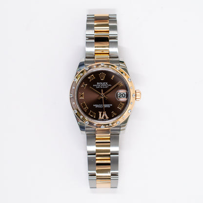 Rolex Datejust 31mm Chocolate "VI" Diamond Dial 178341 (2017)