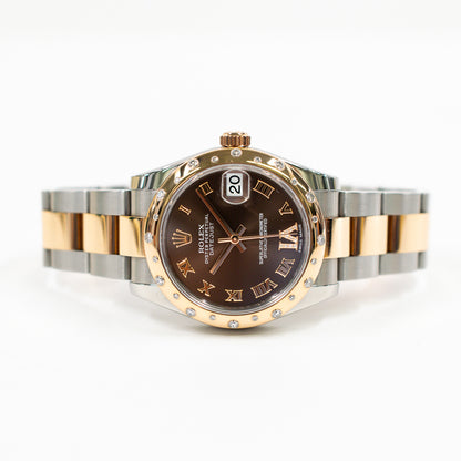 Rolex Datejust 31mm Chocolate "VI" Diamond Dial 178341 (2017)
