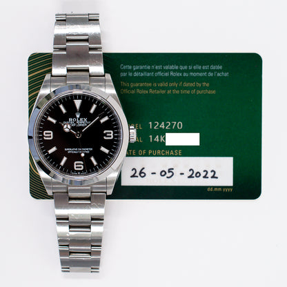 Rolex Explorer 36mm Black Dial 124270 (2022)