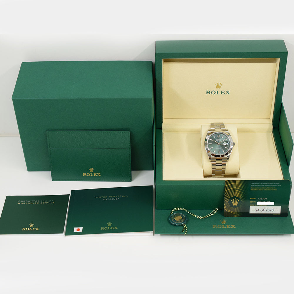Rolex Datejust 41mm Mint Green Dial 126300 (2026)