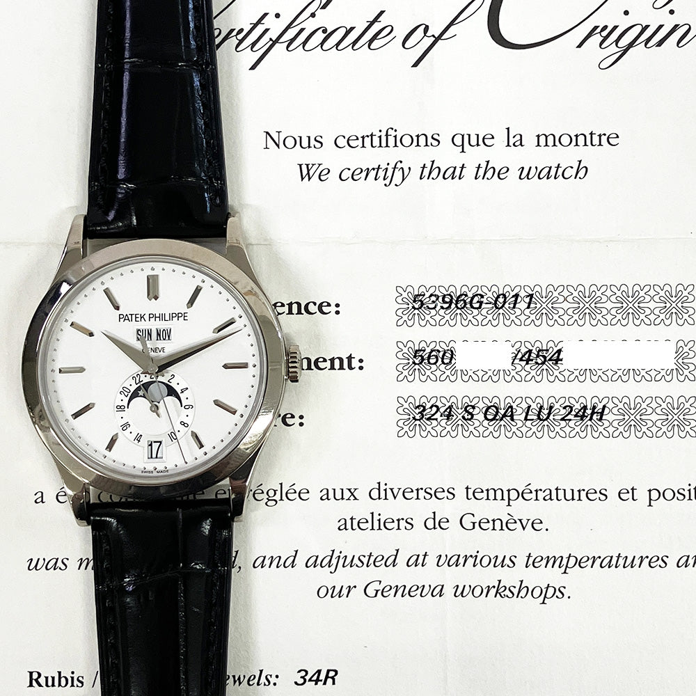 Patek Philippe White Dial 5396G-011