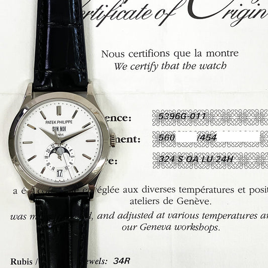 Patek Philippe White Dial 5396G-011