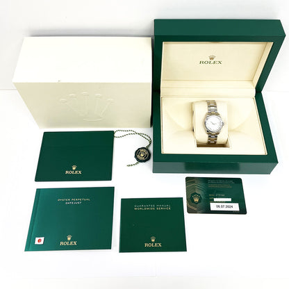 Rolex Lady-Datejust Silver Roman Dial 279160