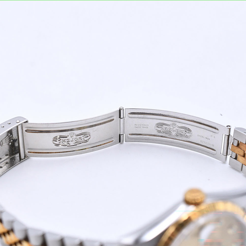 Rolex Datejust 36mm Champagne Diamond Dial 16233G (1995)