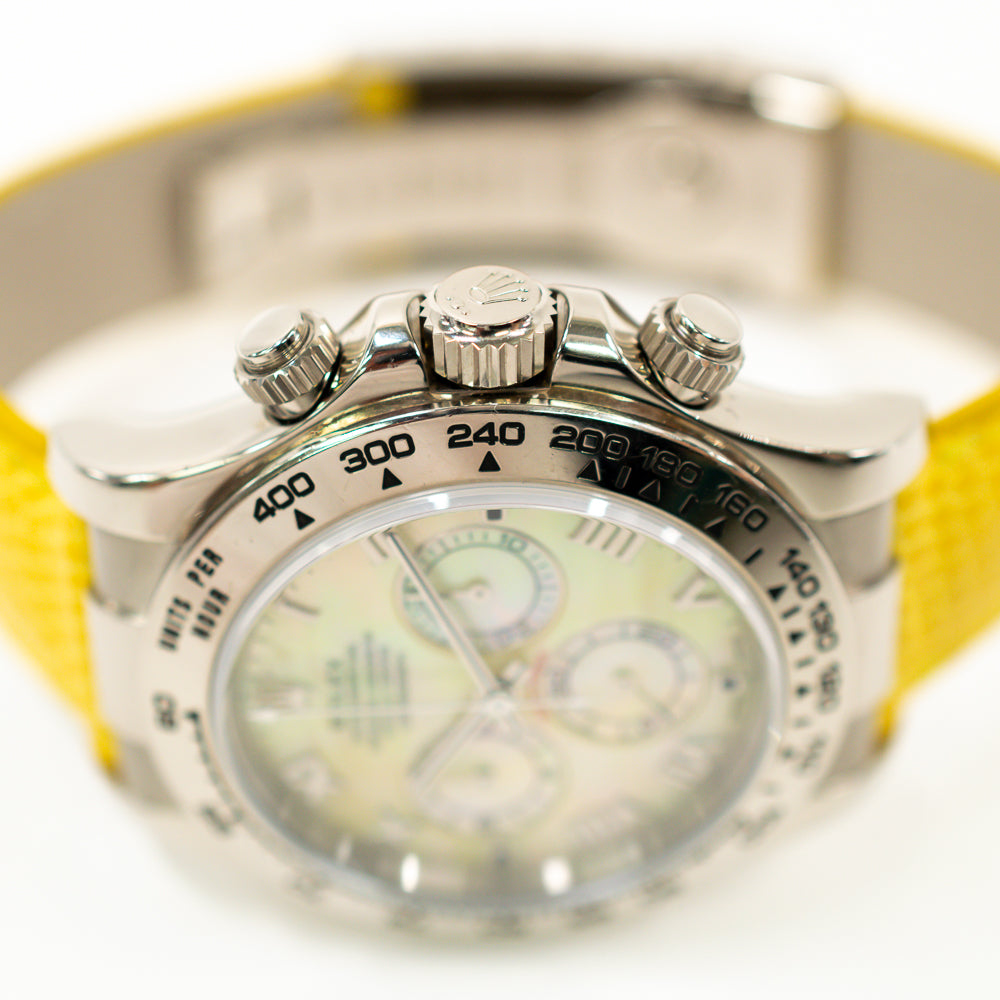 Rolex Daytona Yellow Mop Roman Dial 116519 (2007)