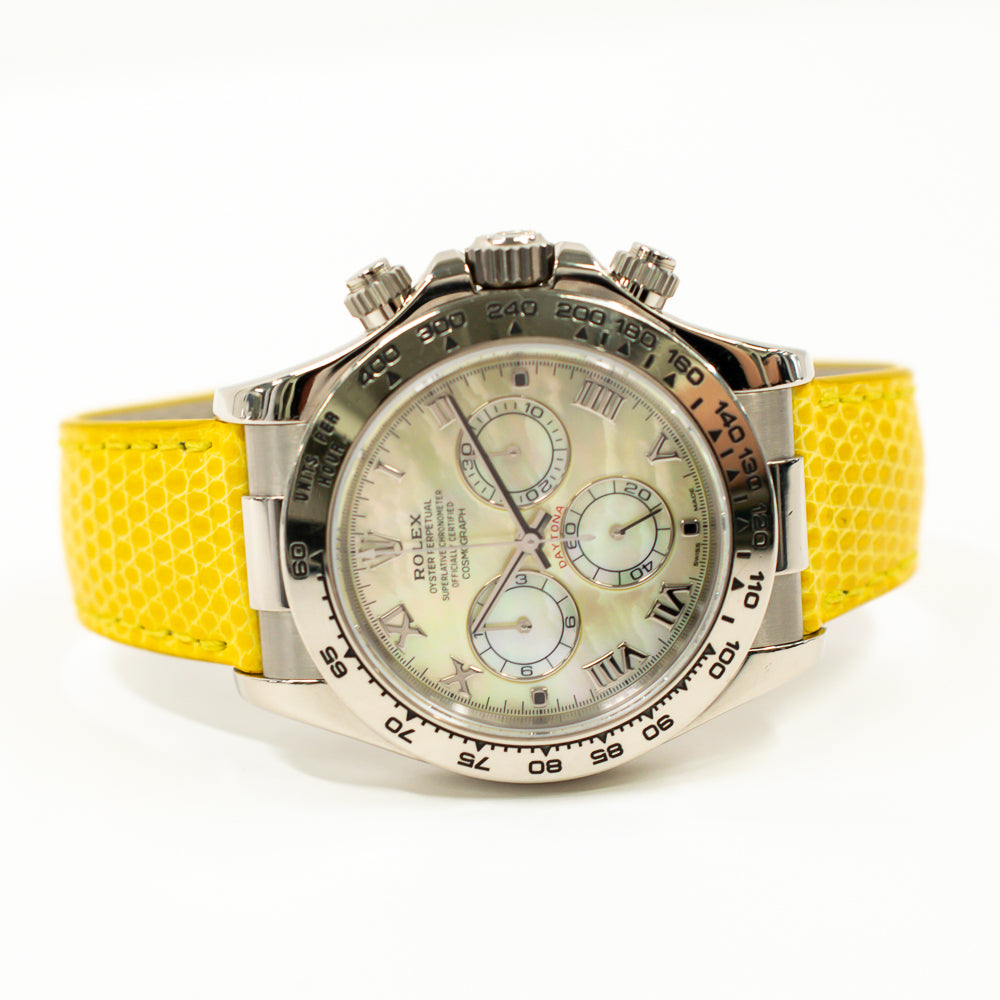 Rolex Daytona Yellow Mop Roman Dial 116519 (2007)