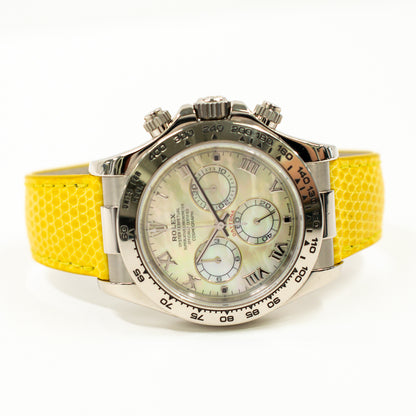 Rolex Daytona Yellow Mop Roman Dial 116519 (2007)