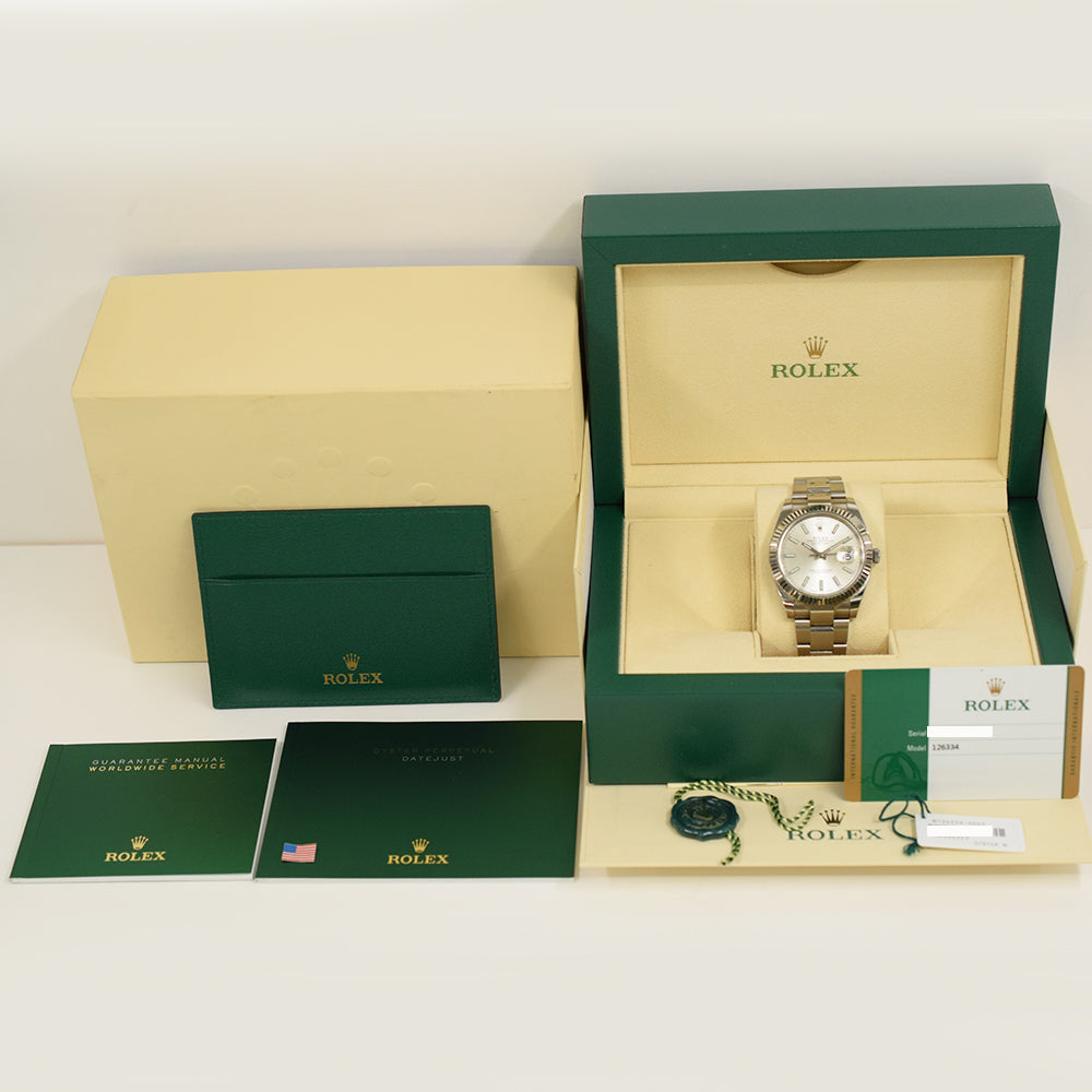 Rolex Datejust 41mm Silver Dial 126334 (2017)