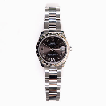 Rolex Datejust 31mm Dark Grey "VI" Diamond Dial 278344RBR (2021)