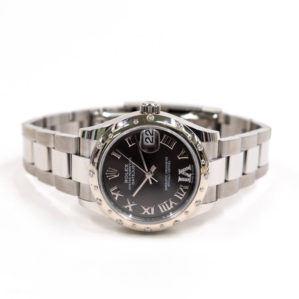 Rolex Datejust 31mm Dark Grey "VI" Diamond Dial 278344RBR (2021)