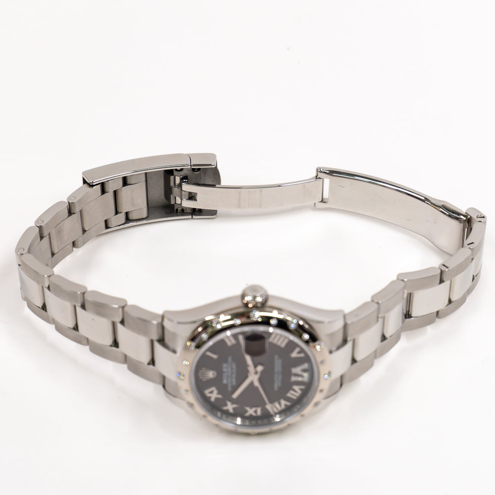 Rolex Datejust 31mm Dark Grey "VI" Diamond Dial 278344RBR (2021)