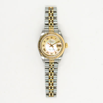 Rolex Lady Datejust 26mm Yellow Mop Roman Dial 79173NRD (2002)