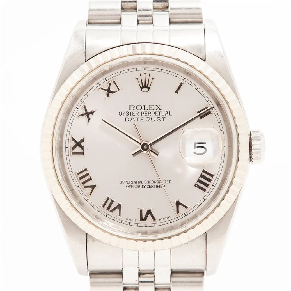 Rolex Datejust 36mm Silver Roman Dial 16234 (2003)
