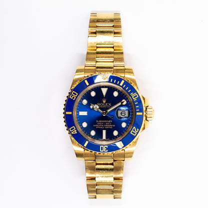 Rolex Submariner Date 40mm Blue Dial 116618LB (2015)