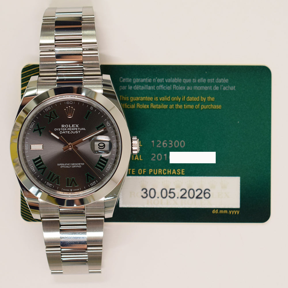 Rolex Datejust 41mm Wimbledon Dial 126300 (2026)