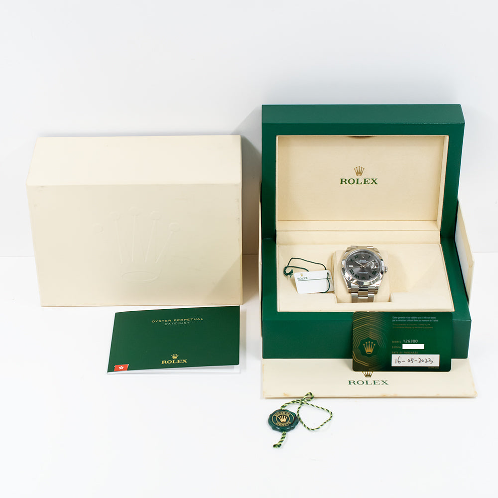 Rolex Datejust 41mm Wimbledon Dial 126300 (2023)