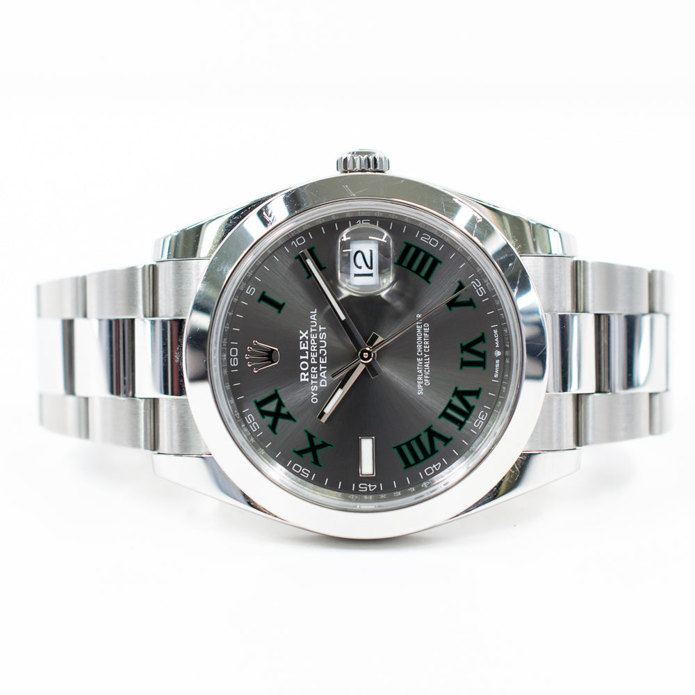 Rolex Datejust 41mm Wimbledon Dial 126300 (2023)