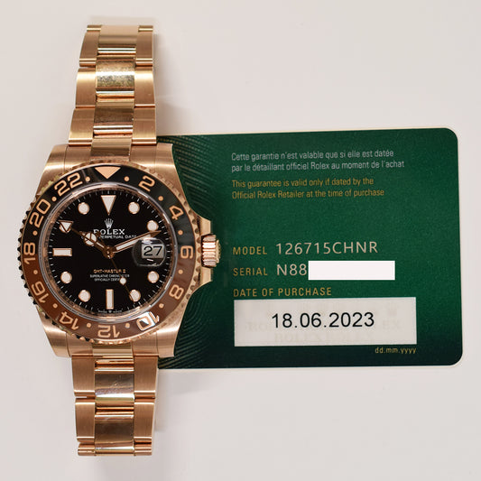 Rolex GMT-Master II Root Beer Dial 126715CHNR (2023)